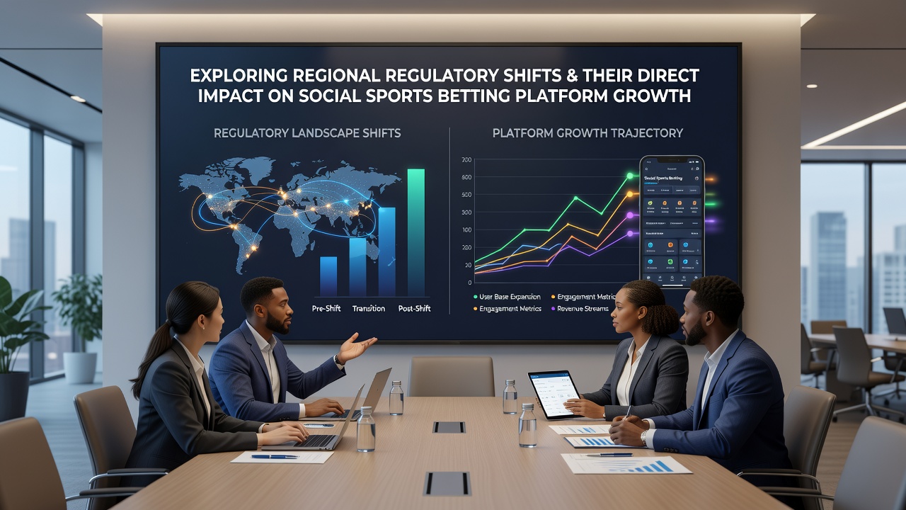 Social sports betting platform interface displaying user growth metrics in emerging secondary markets