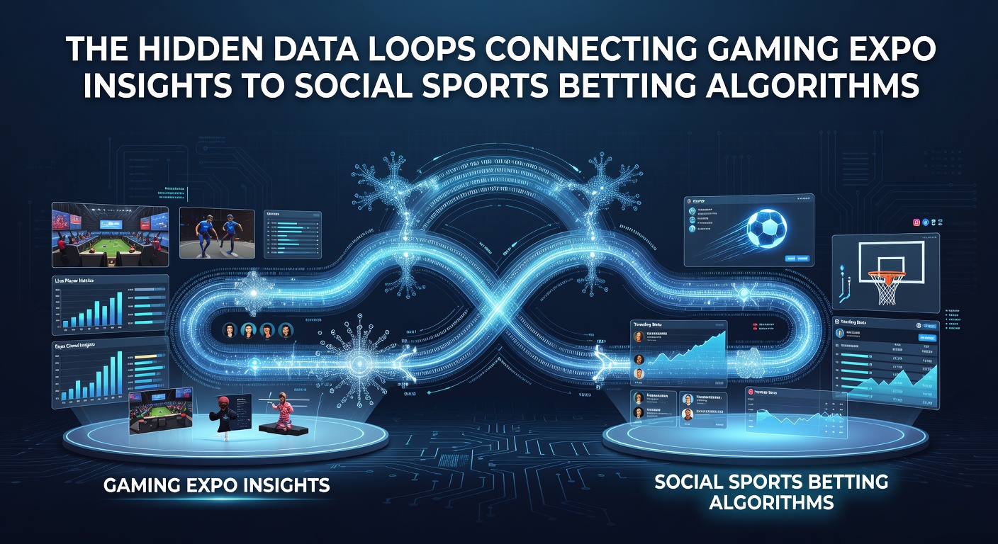 Data visualization showing connections between gaming expo analytics and social betting platforms
